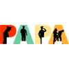 Papa Polizeibeamter Polizei-Silhouette