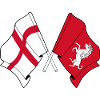 Kent traversé avec drapeau anglais