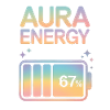 Aura Energy 67% Pastel Battery Meme