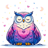 Moonlight Owl Love