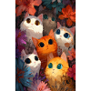 Kaleidoscopic Cat Garden