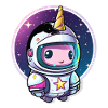 Astronautenunicorn Chibi Weltraum