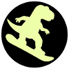 Kinder Snowboard Dinosaurier