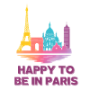Pastel Paris Skyline