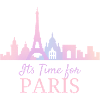 Pastell Paris Skyline