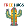 Cactus Free Cuddles Cartoon