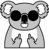 Koala Punk: Middle Finger Attitude