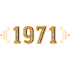Légende depuis 1971 rétro 1971
