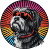 Sunglasses Dog Retro Radial