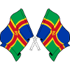 Lincolnshire Two Flags Crossed