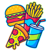 Fast Food Combo Illustration