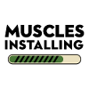 Muscles Installing Progress Bar Fitness Gym