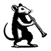 Clarinet-playing mouse