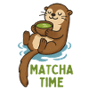 Matcha Otter Time