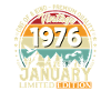 50e anniversaire Millésime janvier 1976