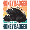 Honey Badger Retro Vintage