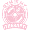Gym is my therapy weight plate