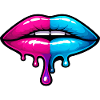 Split Neon Lip Melt