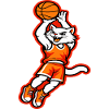 Fierce Cat Basketball Dunk Mascot