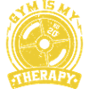 Gym is my therapy weight plate