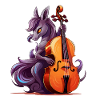 Cello pony in fantasy orchestra