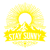 Stay sunny - white Sun