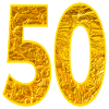 NUMBER 50th Birthday
