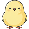 Petit Poussin Jaune – Illustration Animal mignon