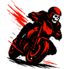 Skeleton Biker - Moto Biker