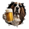 Basset Hound bier