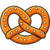 Orange Pretzel Illustration