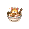 Kawaii Ramen Cat Bowl