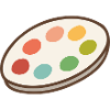 Lebendige Palette der Inspiration