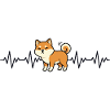 Shiba Inu ECG Heartbeat