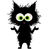 Funny Black Cat - Shrug - No Matter