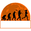 Running Evolution Running Girl Marathon Runner