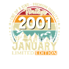 25e anniversaire Millésime janvier 2001
