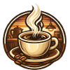 Coffee cup in a cozy café