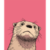 Urteilende Otter-Illustration – Lustige Tierkunst D