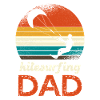 Kitesurfing Dad Retro Logo