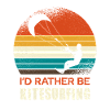 Kitesurfing Retro Circle Design