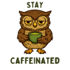Stay Kaffeinated – Owl Motif