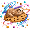 Space Sloth on Cookie