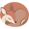 Sleeping Fox in Soft Palette