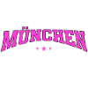 Munich, Germany Statement Lettering Urban Pink