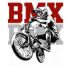 BMX Rider Jump Action Design