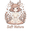Douce Nature Anime Délicate Faon Girl