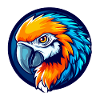 Tropical Parrot Esports Maskottchen-Logo