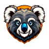 Cute Koala Esports Mascot Badge