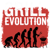 Grill Evolution Lustiger Grillmeister Spruch